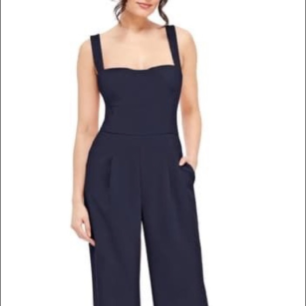 Gal Meets Glam Collection Navy Jumpsuit - Size 4